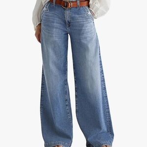 Flamingals Classic Women's Wide Leg Jeans